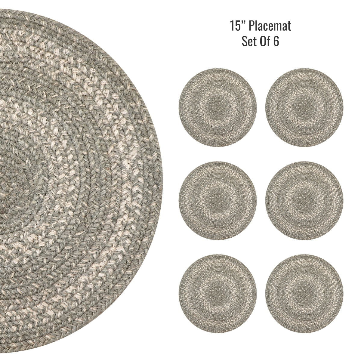 Best Round Grey Jute Braided Accessories for Kitchen