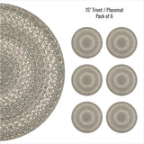 Grey Cloud Jute Braided Accessories