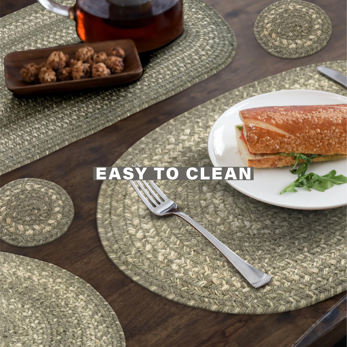 Grey Cloud Jute Braided Accessories