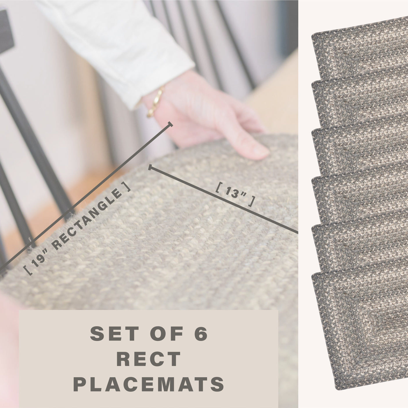 Grey Cloud Jute Braided Accessories