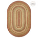 Harvest Beige Jute Braided Oval Rugs