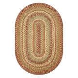 Harvest Beige Jute Braided oval Rug Handmade