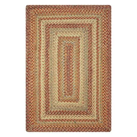 Harvest Beige Jute Braided Rectangular Rug single rug image