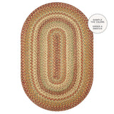 Harvest Beige Jute Braided Oval Rugs