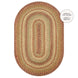 Harvest Beige Jute Braided Oval Rugs