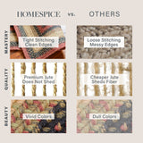 Navy & Cream Jute Braided Oval Rugs for Homes