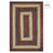 Highland Burgundy Jute Braided Rug