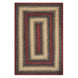 Highland Burgundy Jute Braided Rug