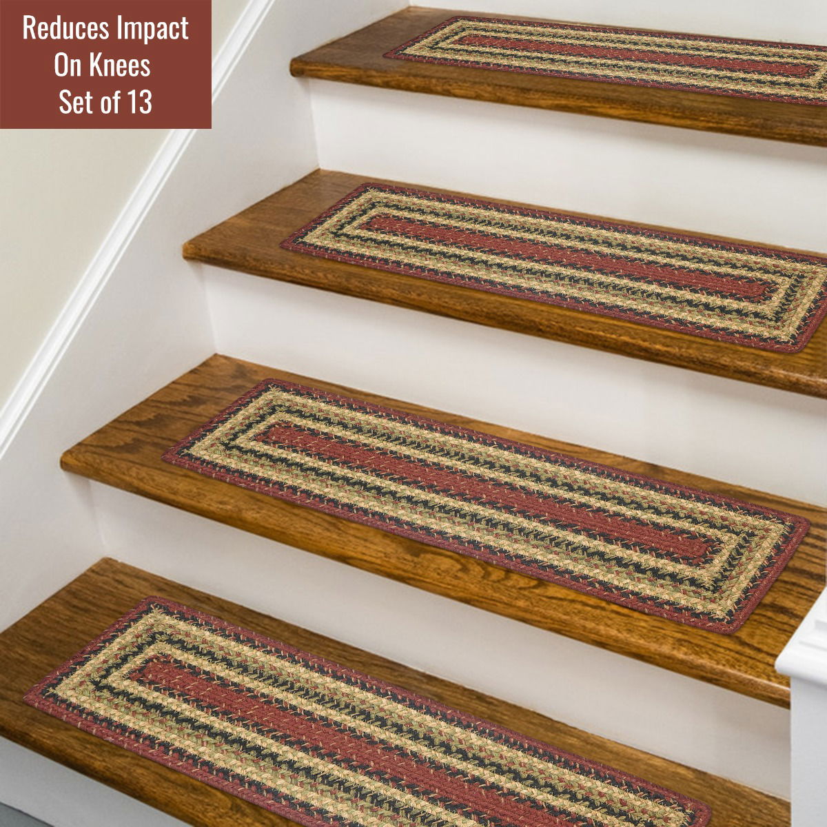 Best Multi Color Braided Accessories for for runner stair treads