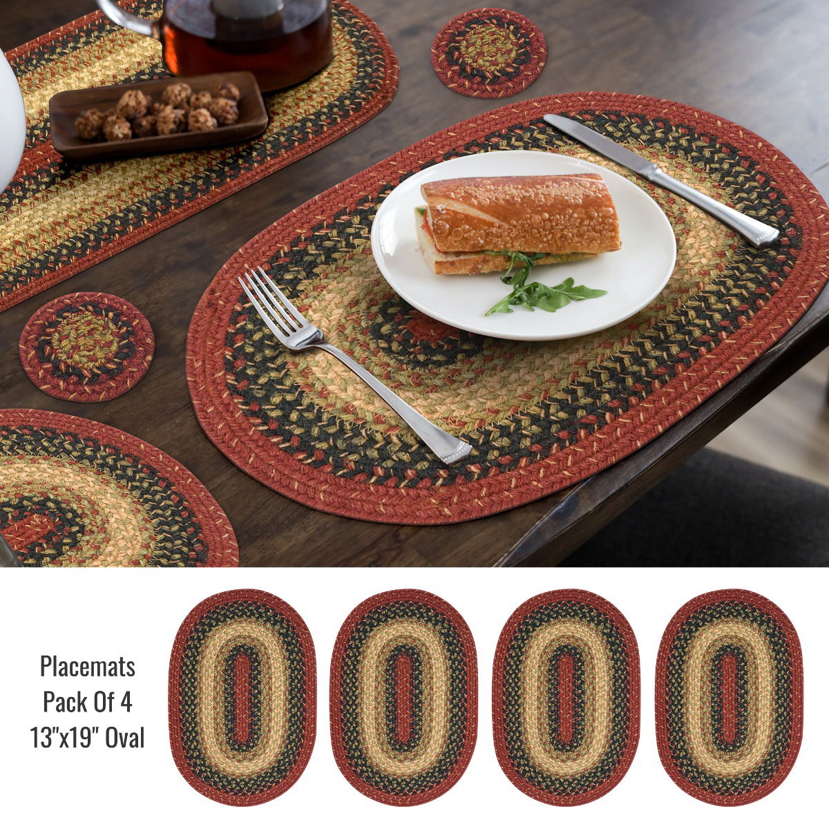 Best Multi Color Braided Accessories for Dining Table Placements