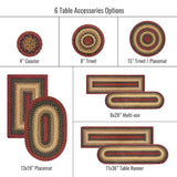 Best Oval, Rectangular and Round Multi Color Braided Accessories for Kitchen Placements