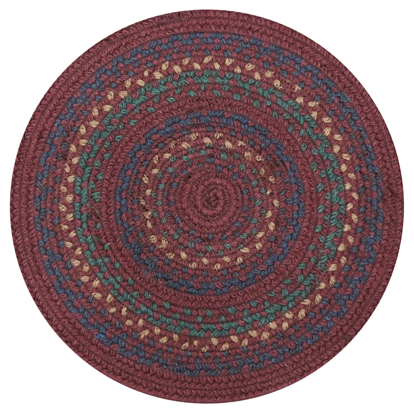Jamestown Burgundy Jute Braided Accessories