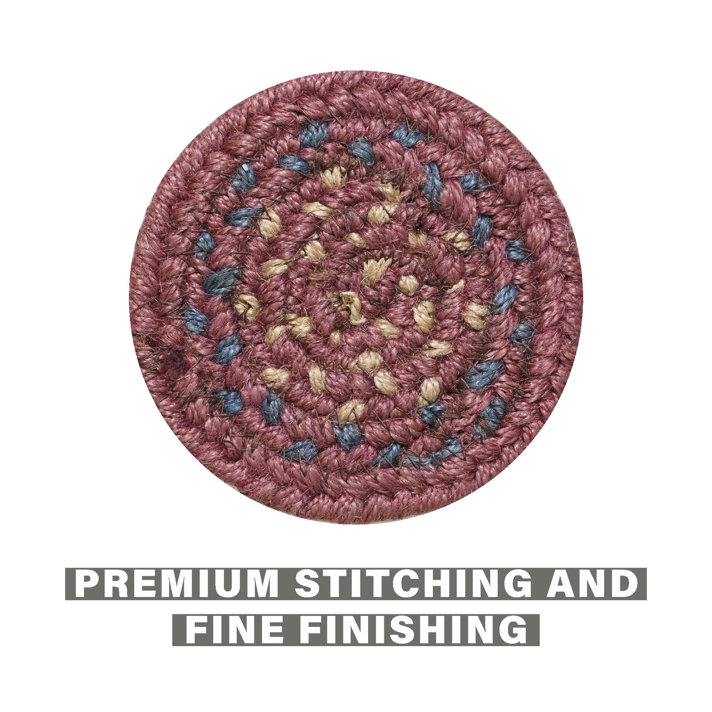Jamestown Burgundy Jute Braided Accessories
