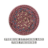 Jamestown Burgundy Jute Braided Accessories