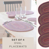 Jamestown Burgundy Jute Braided Accessories