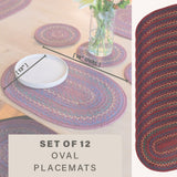 Jamestown Burgundy Jute Braided Accessories