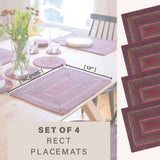 Jamestown Burgundy Jute Braided Accessories