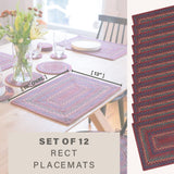 Jamestown Burgundy Jute Braided Accessories