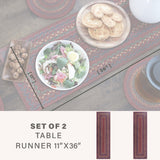 Jamestown Burgundy Jute Braided Accessories
