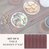 Jamestown Burgundy Jute Braided Accessories