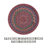 Jamestown Burgundy Jute Braided Accessories
