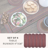 Jamestown Burgundy Jute Braided Accessories