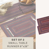 Jamestown Burgundy Jute Braided Accessories