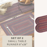Jamestown Burgundy Jute Braided Accessories