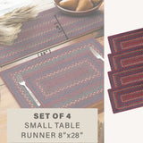 Jamestown Burgundy Jute Braided Accessories