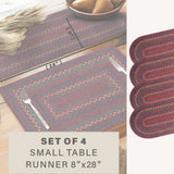 Jamestown Burgundy Jute Braided Accessories