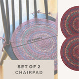 Jamestown Burgundy Jute Braided Accessories