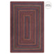 Jamestown Burgundy Jute Braided Rug