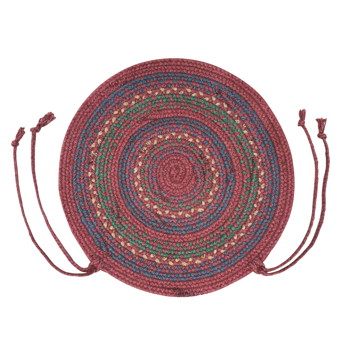 Jamestown Burgundy Jute Braided Accessories