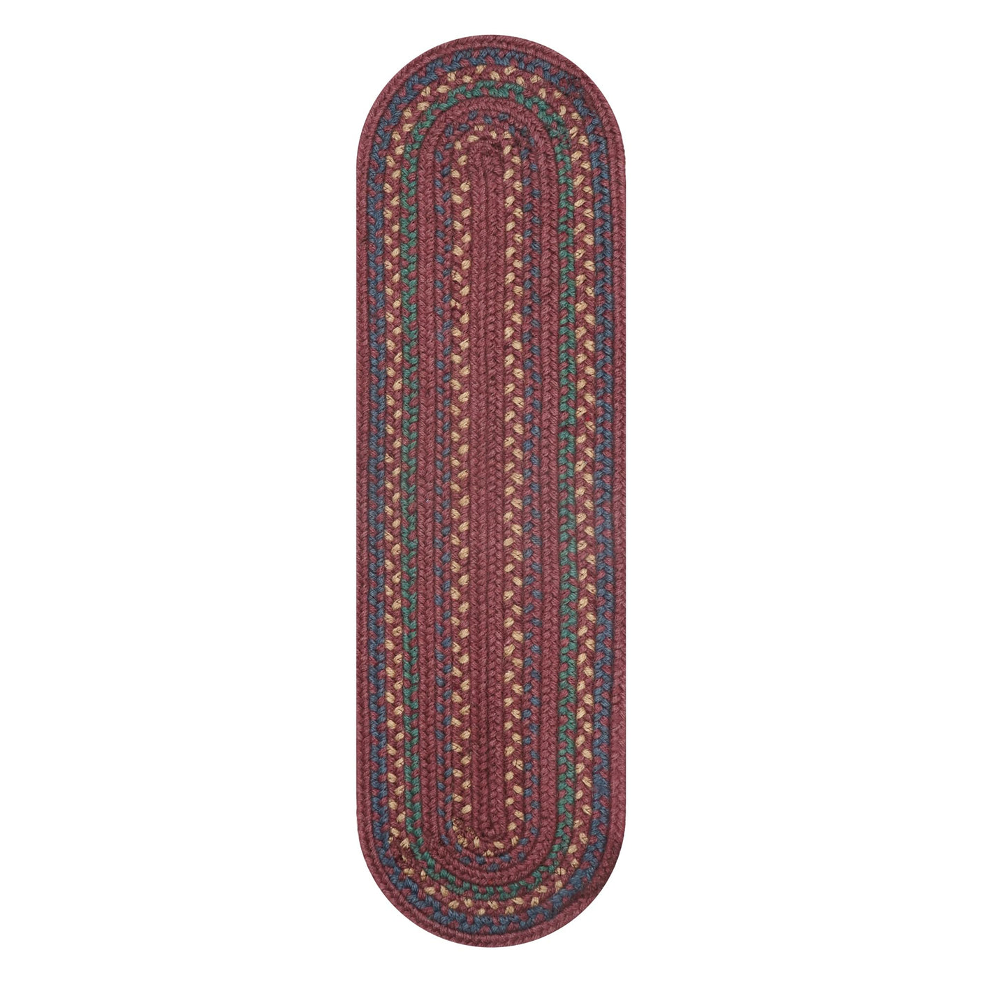 Jamestown Burgundy Jute Stair Tread