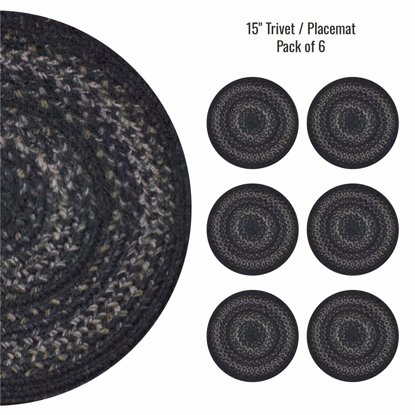 Jet Black Braided Accessories