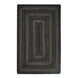 Jet Black Jute Braided Area Rug