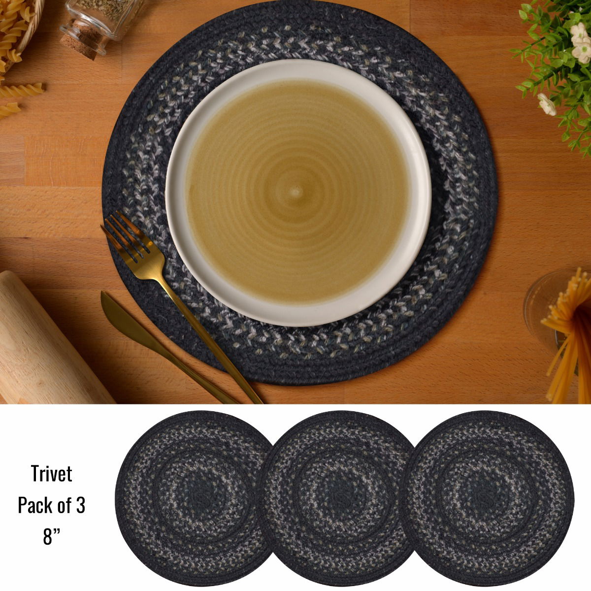 Jet Black Trivet 