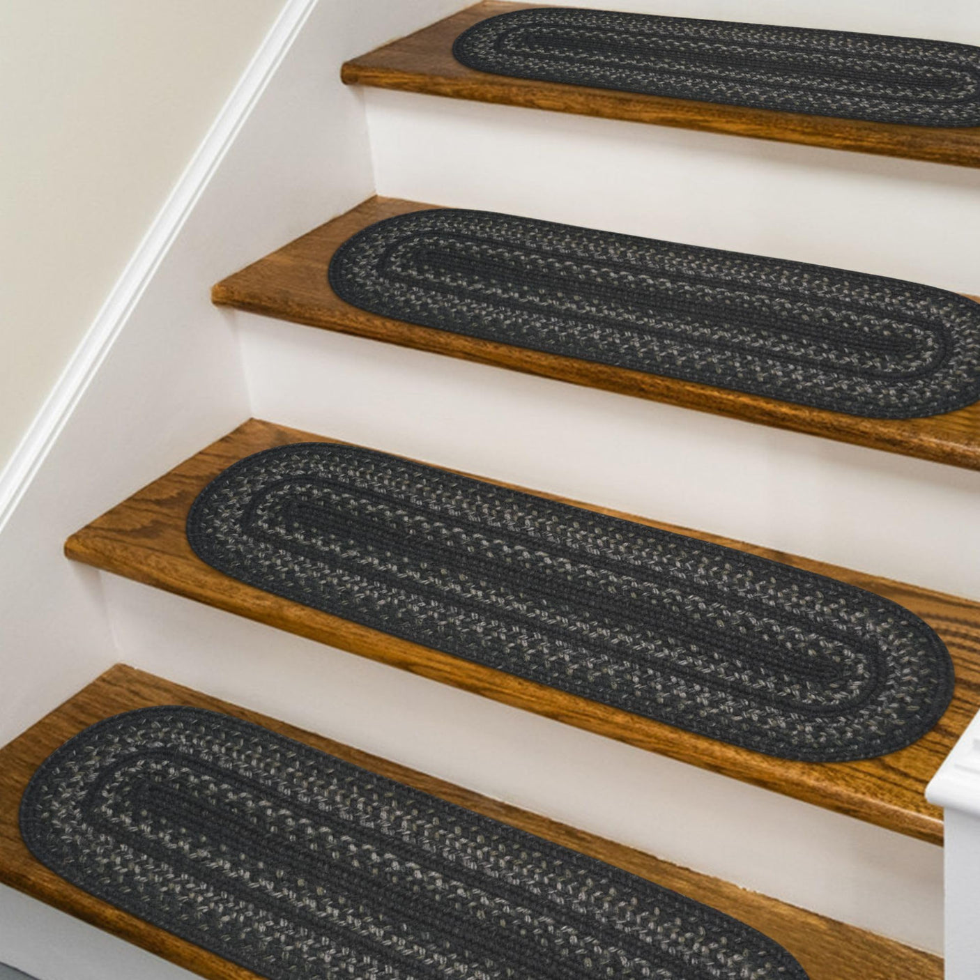 Jet Black Jute Stair Tread