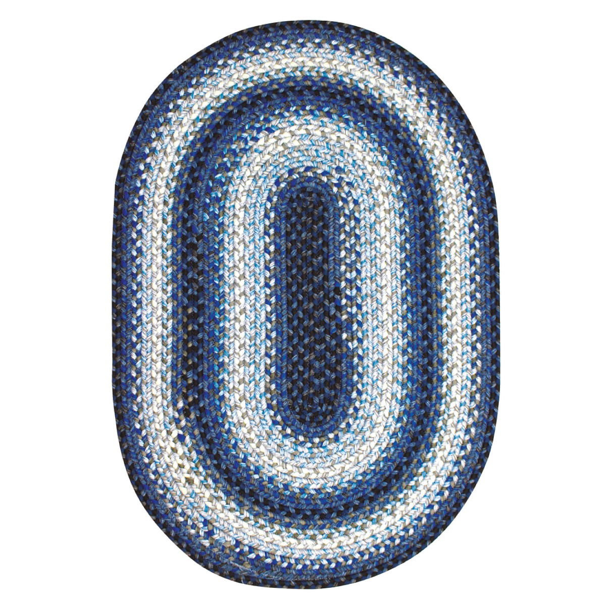 Juniper Blue Ultra Durable Braided Oval Rugs