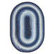 Juniper Blue Braided Oval Rugs