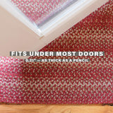 Best Red Jute Braided Rectangular Rug For Indoor Use