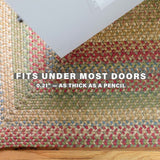 Best Red-tan-beige Color Jute Braided Oval Rugs for Bedroom for Indoor Use