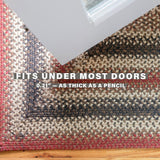 Best Red Jute Braided Rectangular Rug For Wood Floor Indoor Use