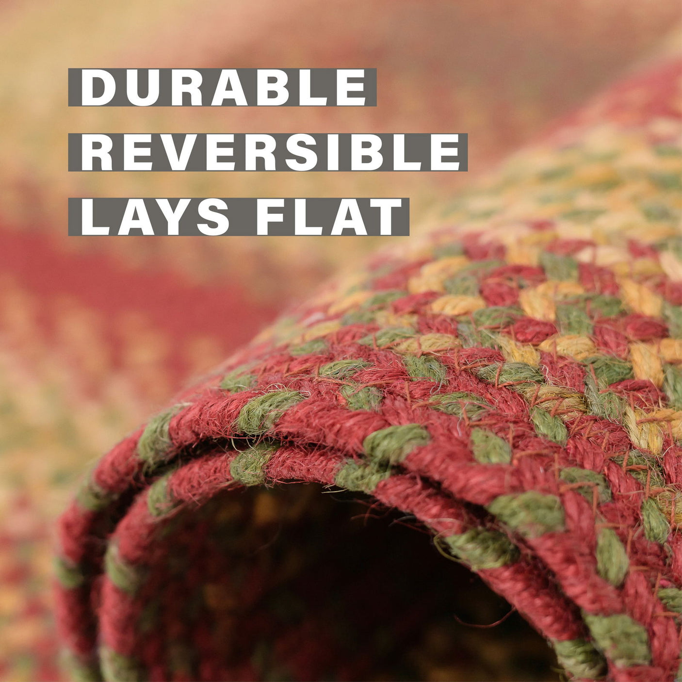 Best red braided Rectangular rug for Flat Surface