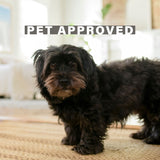 Cookie Dough Brown Rectangular Jute Braided Rug for Pets