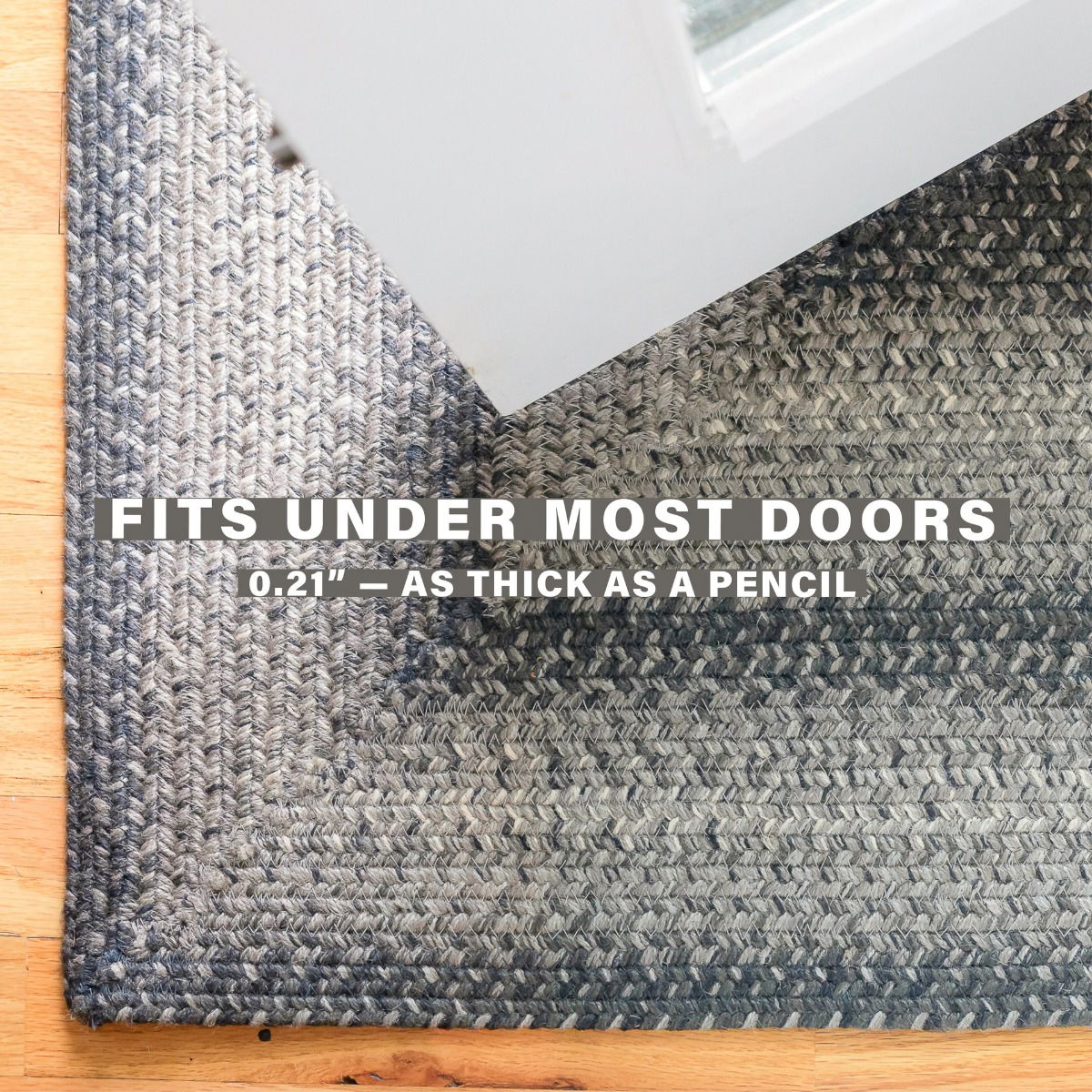 Flint Hill Grey Jute Braided Area Rugs – durable, pet-friendly, perfect for indoor/outdoor, bedroom, kitchen, or living room.