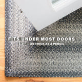 Flint Hill Grey Braided Jute Oval Rug – pet-friendly, durable, perfect for indoor/outdoor, bedroom, kitchen, or living room.