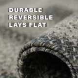 Flint Hill Grey Jute Braided Area Rugs – durable, pet-friendly, perfect for indoor/outdoor, bedroom, kitchen, or living room.