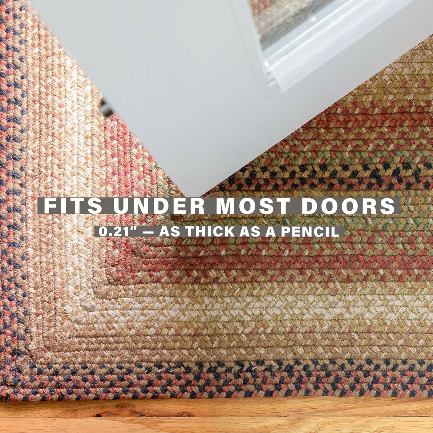 Gingerbread Brown Jute Braided Rectangular Rug for indoor