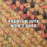 Best Brown Jute Braided Rectangular Rug 
